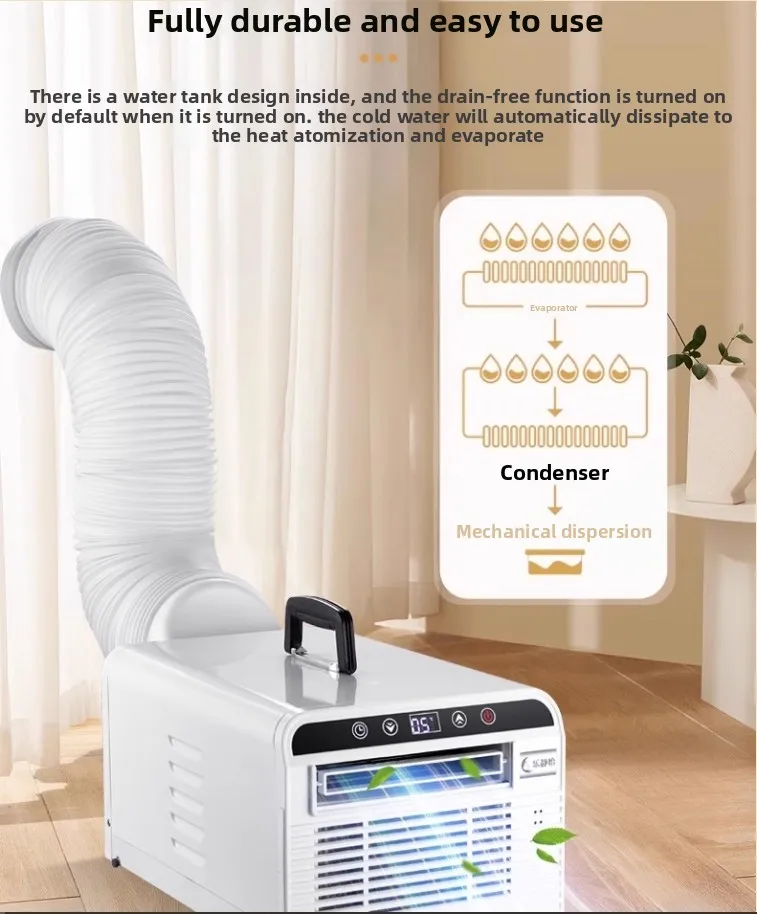 Air Conditioner Mini Mobile Split Portable Air Conditioner Caravan Camping Air Conditioner 3000BTU/H With Remote Control