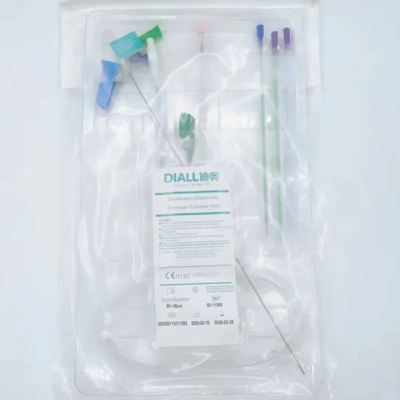 Catheter 6Fr-16Fr/30cm EOS Sterilized for Medical Surgery Quality China Manufacturer PU Material Medical Tubing Pigtail