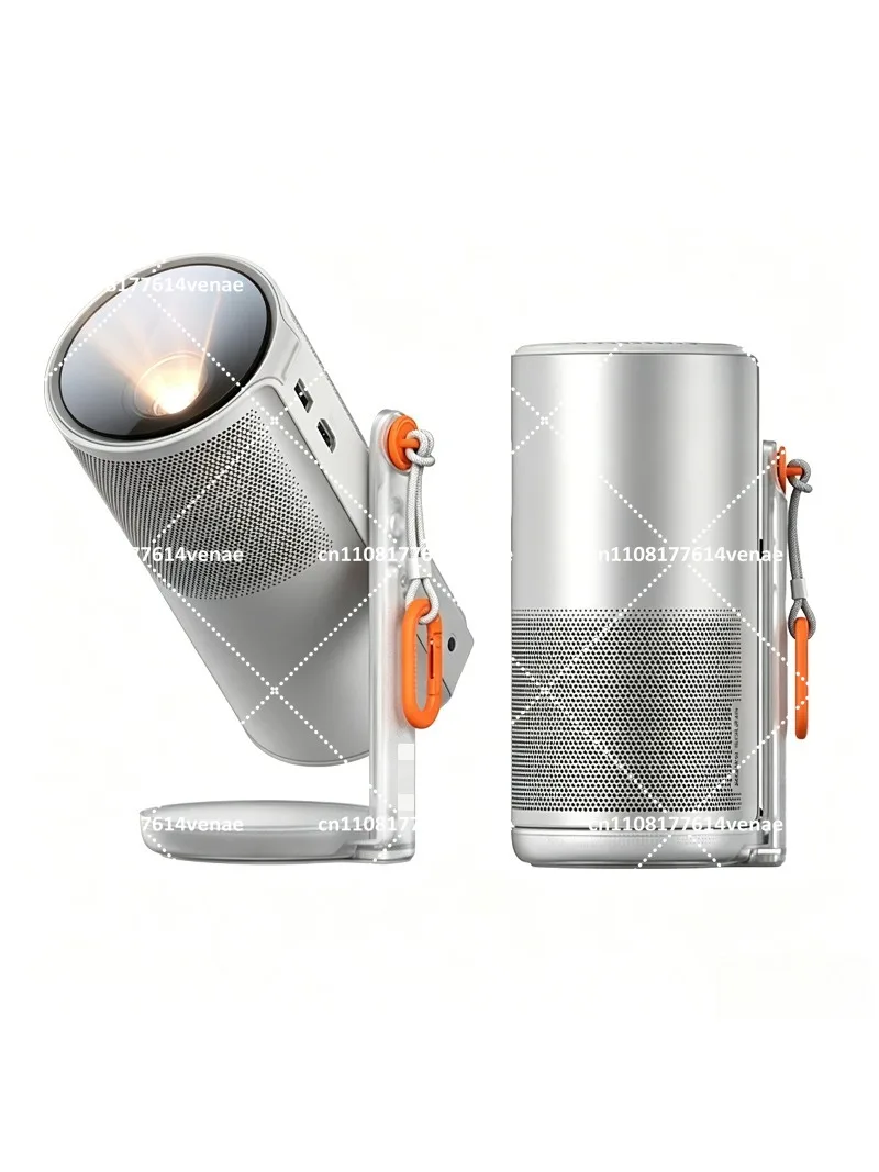 1080P Portable Mini Projector for Home Outdoor Camping, Small Movie Projector with Eye Protection Compatible with Mobile Devices