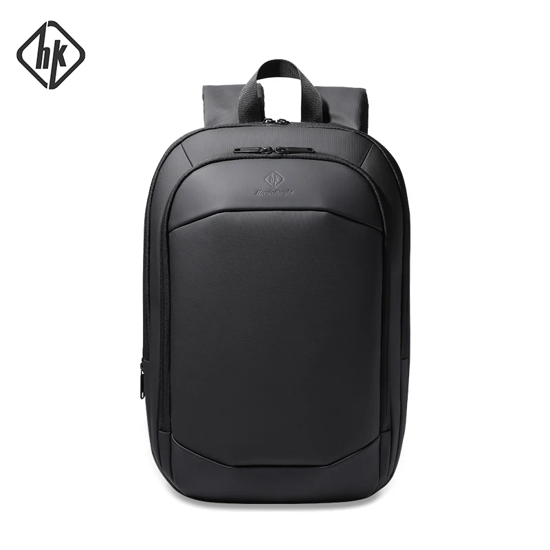 HK Backpack Men Work Business Waterproof Backpacks Fashion Slim 15.6\