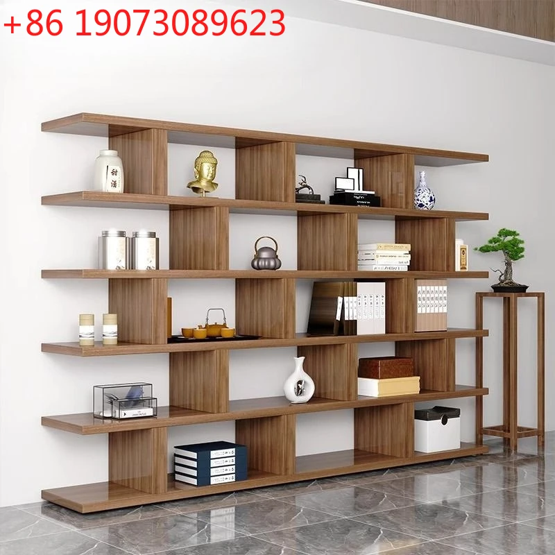 

Креативное украшение книжной полки из массива дерева плюс, многослойная перегородка для гостиной, книжный шкаф против настенной полки