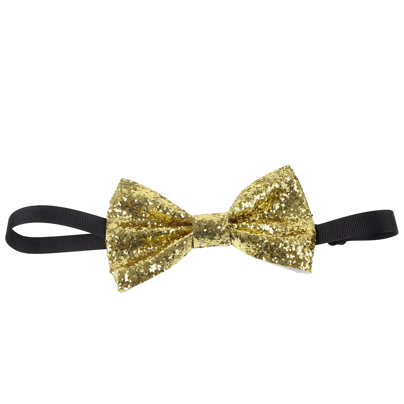 

Adult Tie Sequin Glitter Fabric Adjustable Pre tied Tuxedo Bowties Pretied Ties For Men for Men Banquet Party