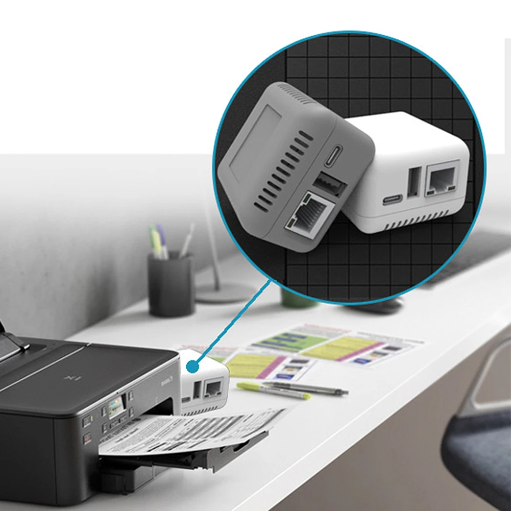 Mini NP330 Netzwerk USB 2.0 Print Server Netzwerk/WIFI/Bluetooth/Netzwerk Cloud/WIFI Cloud Printing Version USB Hubs Zubehör