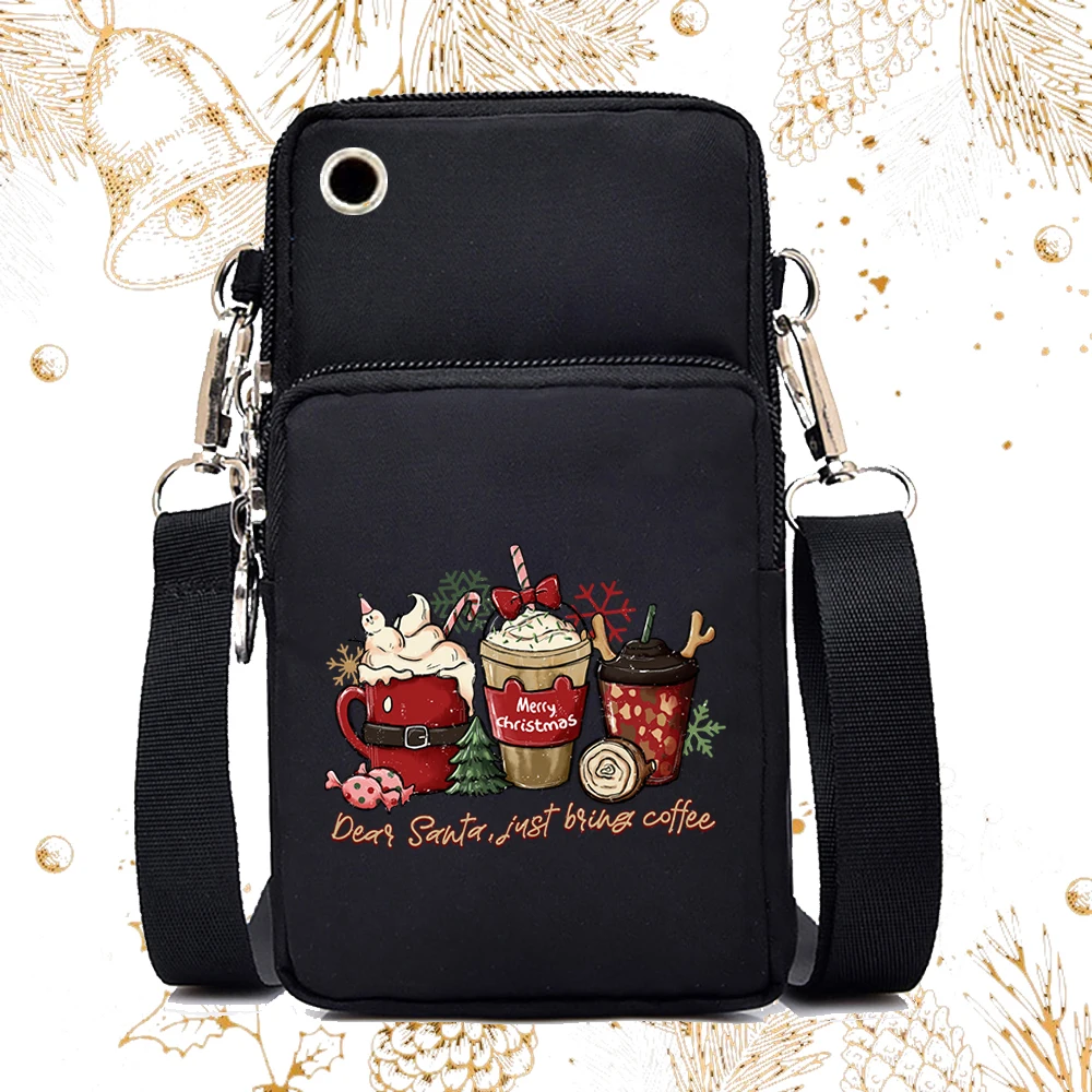 Small Crossbody Bags for Women Tis The Season Print Fashion Christmas Mini Mobile Phone Bag Funny Xmas Gift Woman Purse Handbags