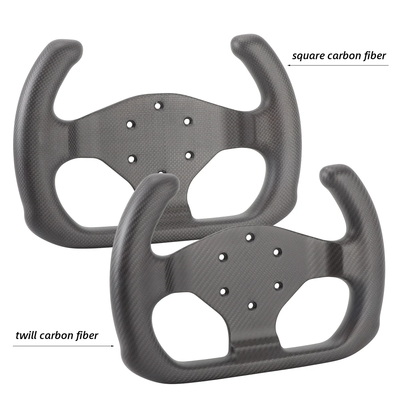 Dry Carbon Fiber Steering Wheel GT 300mm Open Lightweight Simulator Control Wheel Body RUNSCO CODE R300