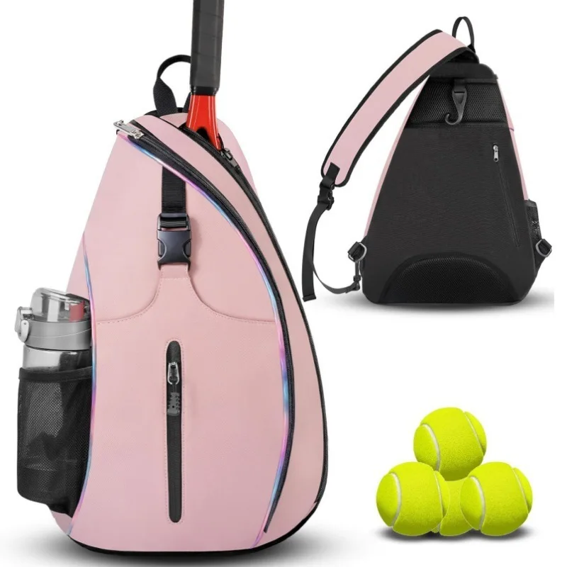 Badminton Bag Sports Backpack Storage Tennis Racket Bag with Independent Shoe Compartment Schoolbag Travel Sports Fitness Bag
