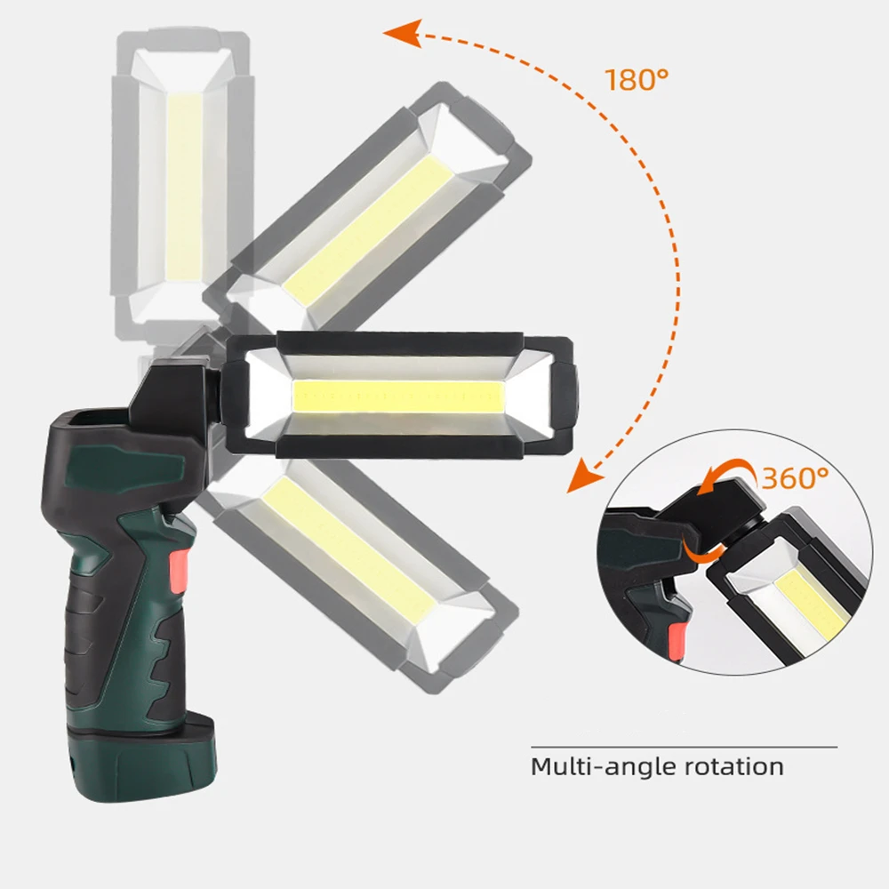 

Portable COB LED Work Light Car Garage Mechanic Lamp USB Rechargeable Lnspection Lamp Torch Car Emergency Flashing Light