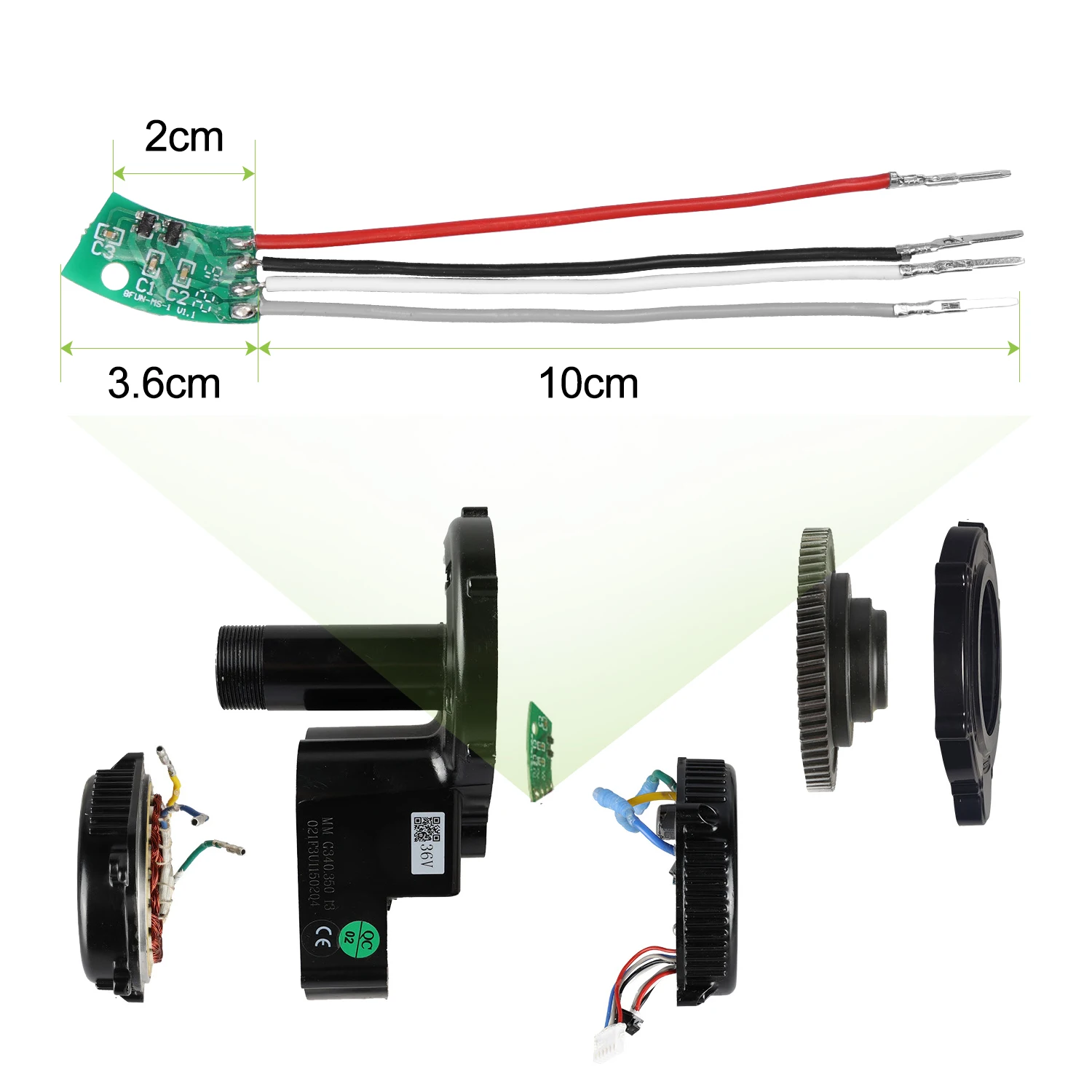 BAFANG Mid Motor Pas Hall Sensor Board for Mid-Drive BBS01 BBS02 BBS01B BBS02B BBS03B BBSHD Motor 250W 350W 500W 750W 1000W