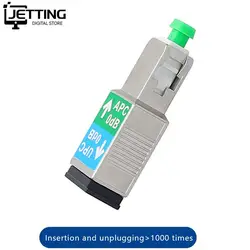 1pc Optic Fiber Connector SC/APC Male-SC/UPC Female SM-9/125 Fiber Optic Adapter Flange Coupler 1200nm 1600nm Mutual Conversion