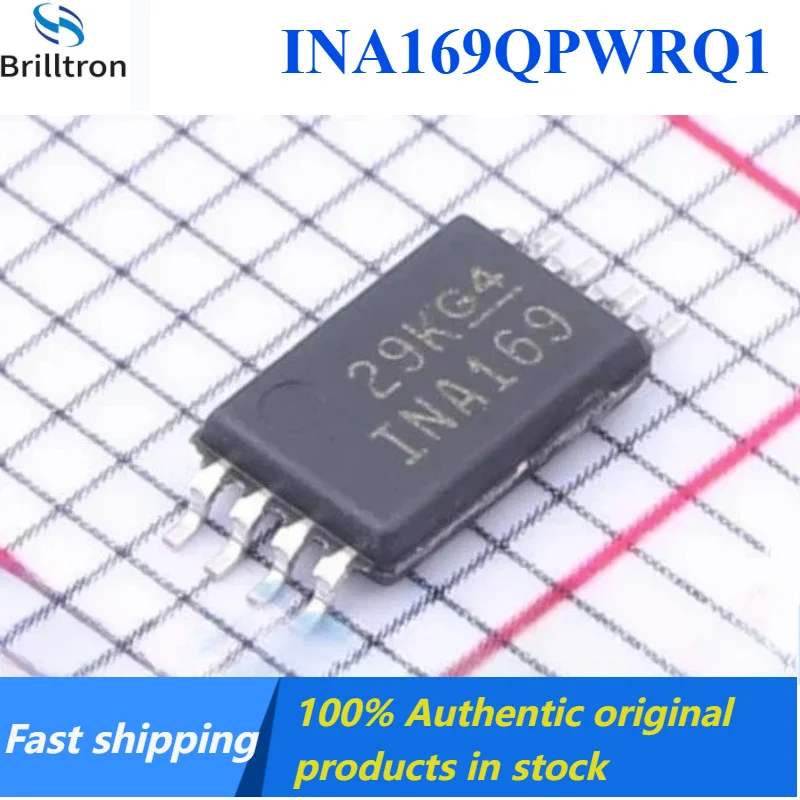 10-30PCS New INA169QPWRQ1 INA169 TSSOP-8 Current Sensing Amplifier. Brand New, Original, in Stock, Fast Shipping.