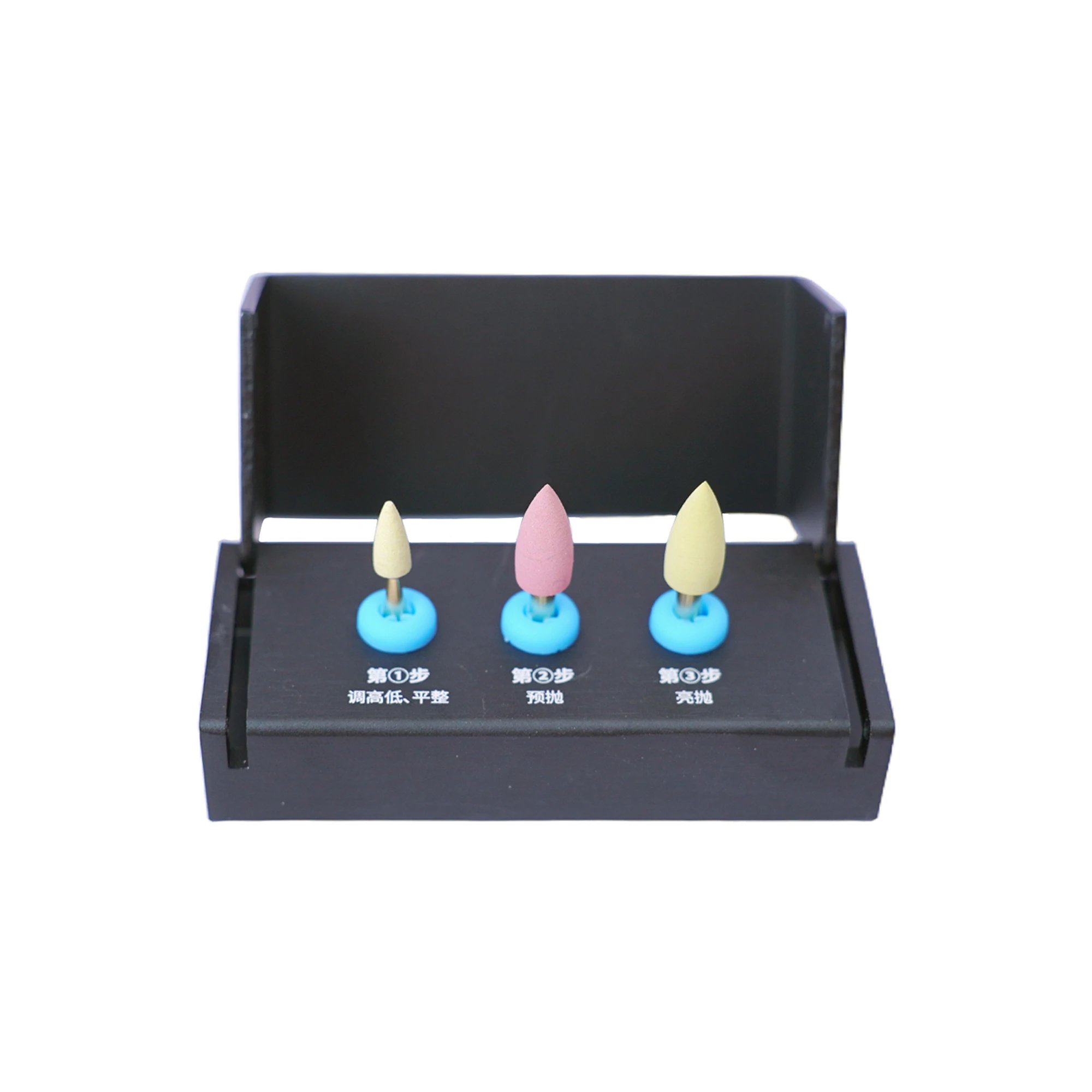 COTISEN PS11A Dental All-Ceramic Polishing Kit 3pcs RA Shank for Lithium Disilicate E-max Veneer Inlay Finishing