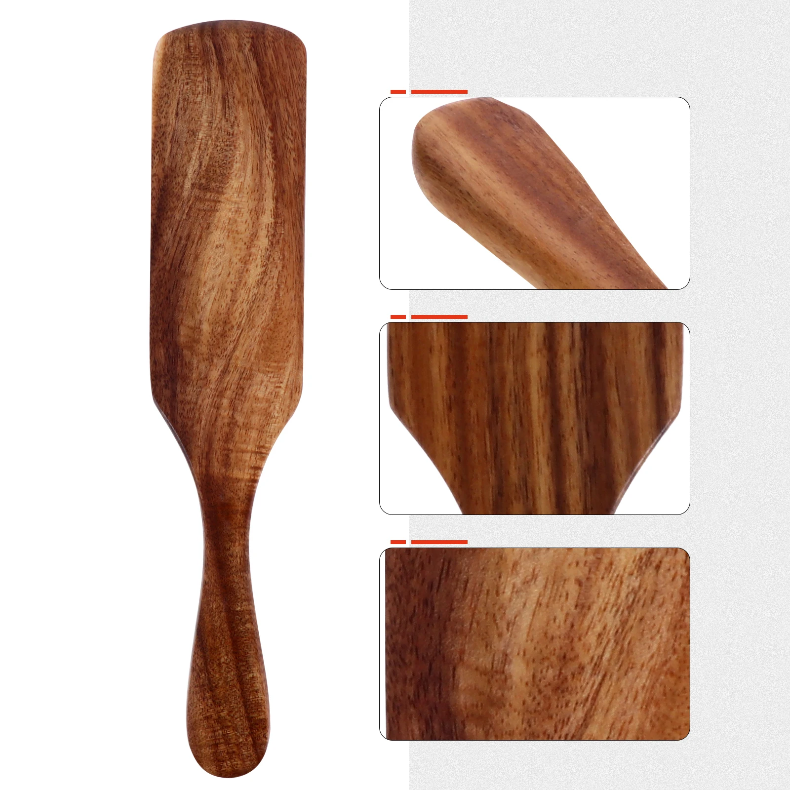 

Long Handle Spatula Wooden Cooking Turner Heat Resistant Kitchen Shovel Household Restaurant Use for Cheese