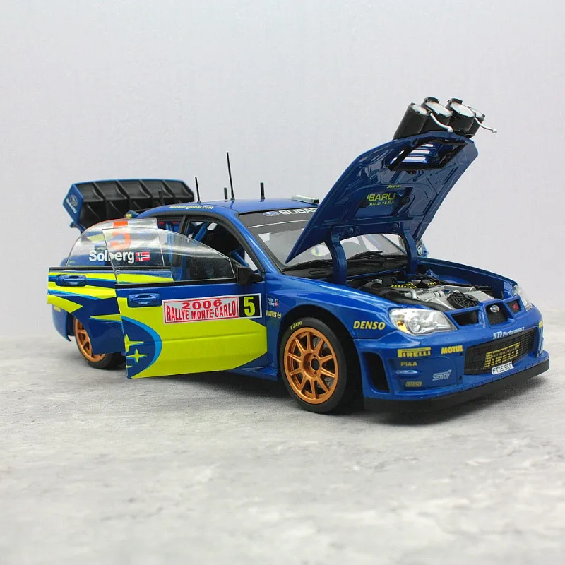 Sunstar Diecast 1/18 مقياس سوبارو سبيكة سيارة نموذج سوبارو امبريزا WRC 2006 لعب المركبات لعب للأولاد مجموعة الصندوق الأصلي #5