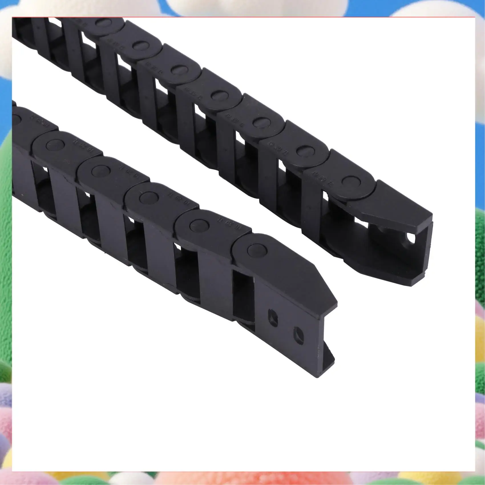 

4X 10 X 20Mm 1M Open On Both Side Plastic Towline Cable Drag Chain-AS97