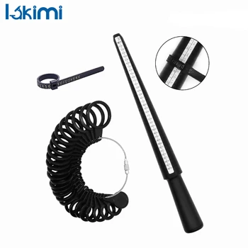 Ring Sizer Measuring Professional Gauge Mandrel Stick Finger Tool Set For UK/US Size For DIY Jewelry Making Design Tools RMS-01