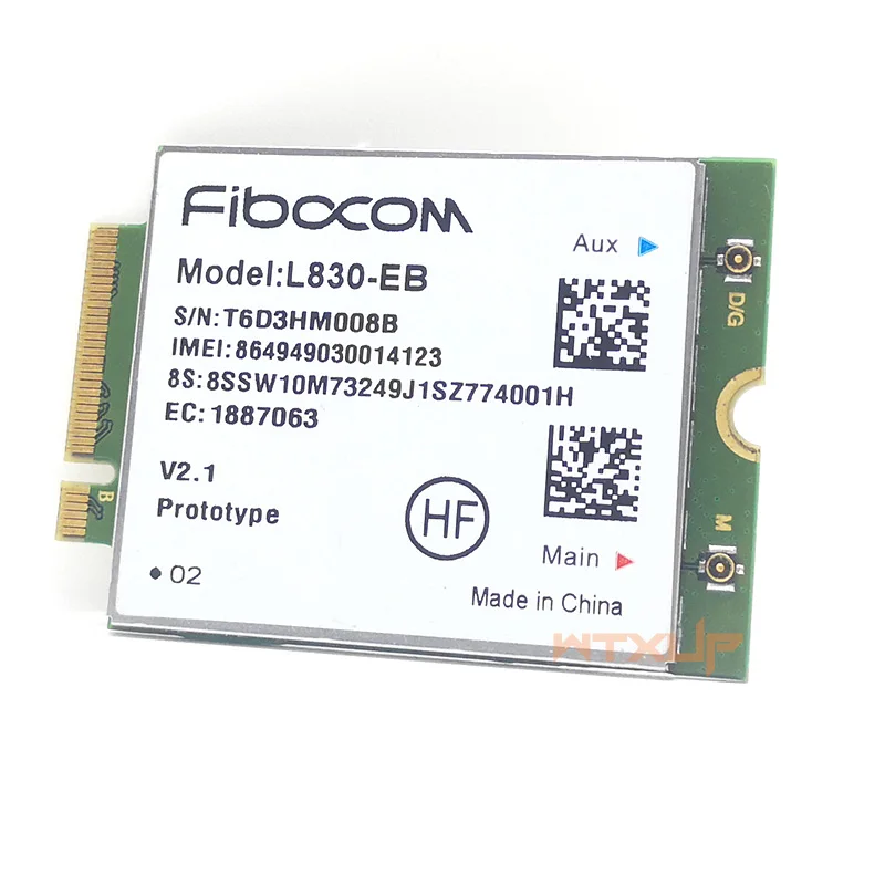 L830-EB LTE 4G módulo sem fio 4G WWAN Cartão para THINKPAD X380 T480s T480 X280 T580 L580 L480 S1 gen 4