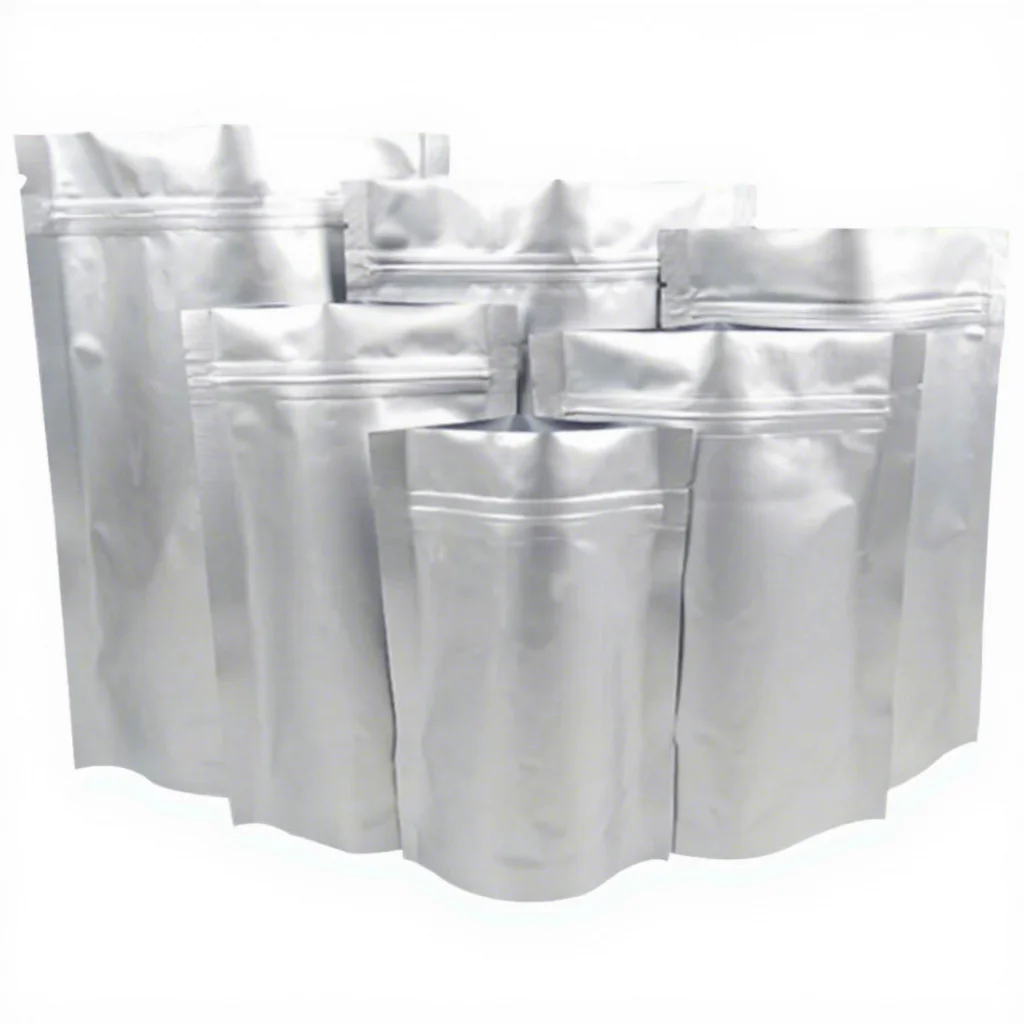 Food Grade  Heat Seal Zip Bags Aluminum Foil Mylar Tear Notch Matte Black Stand Bag Pack 1723+4 Size Pack Fellow