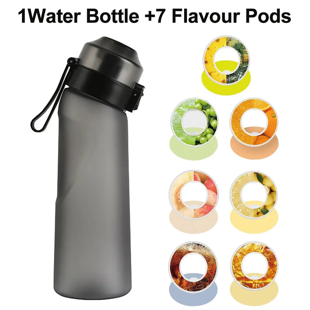 650ml Air Flavored Water Bottle With 7pcs Flavor Cartridges Outdoor Sports Drink Water Cup Zero Calories and No Sugar image 6
