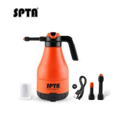 SPTA 8.4V 1.8L Cordless Car Wash Sprayer Foam Sprayer Manual Pressure Pot Foam PP Watering Can Foam Bottle For Car Washing