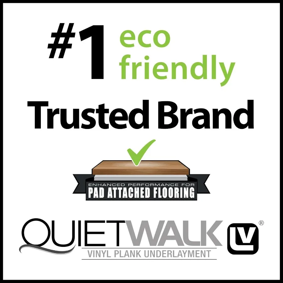 QuietWalk  50 Premium Underlayment for Luxury Vinyl Laminate and Engineered Wood Flooring 50 sq. ft. Roll