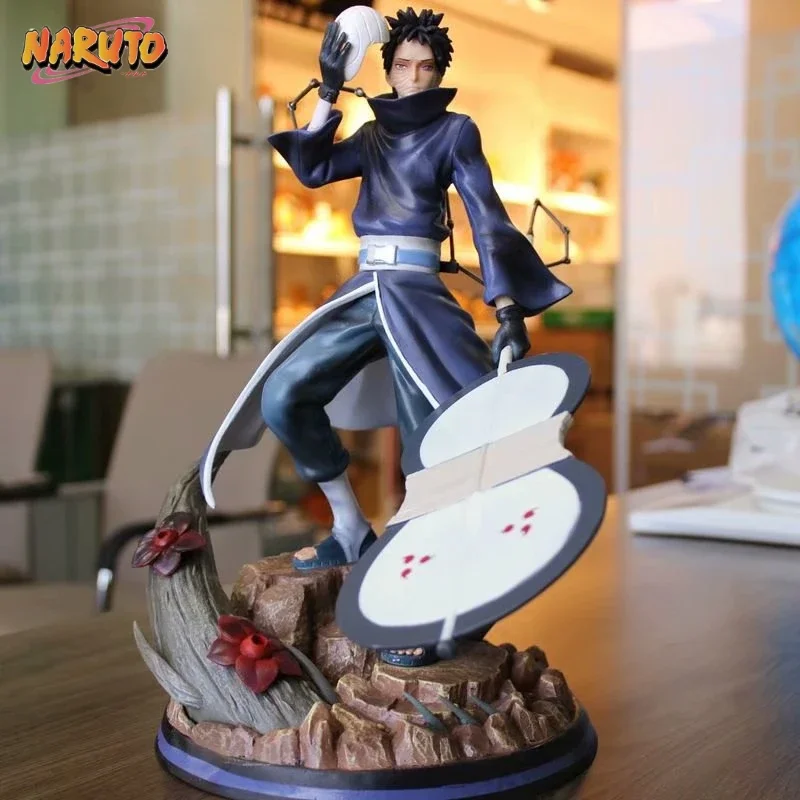 

31cm Anime Narutos Figures Uchiha Obito Action Figures Cartoon Scale Model Collection Desktop Ornament Birthday Doll Gifts Toys