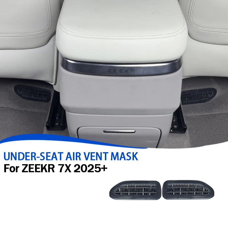 

For ZEEKR 7X 2024+ Rear Air Conditioning Vent Cover Anti-Blocking Guard Stainless Steel Mask Interior Car Accessories