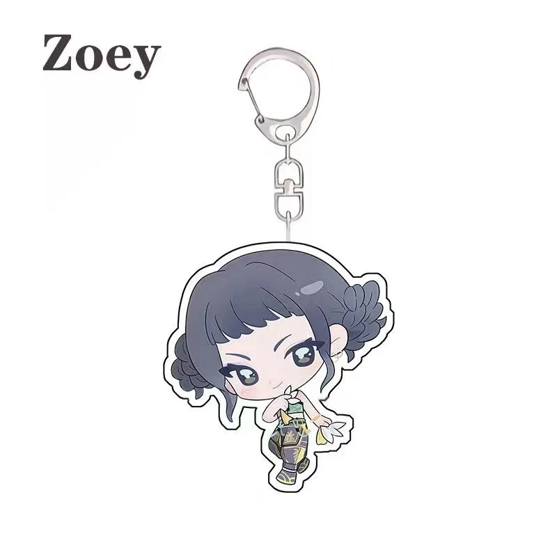 Anime K-Pop Demon Hunters sleutelhanger hanger Huntr-X sleutelhanger - Fan Art zelf gemaakte acryl charme klassiekers game collectie cadeau