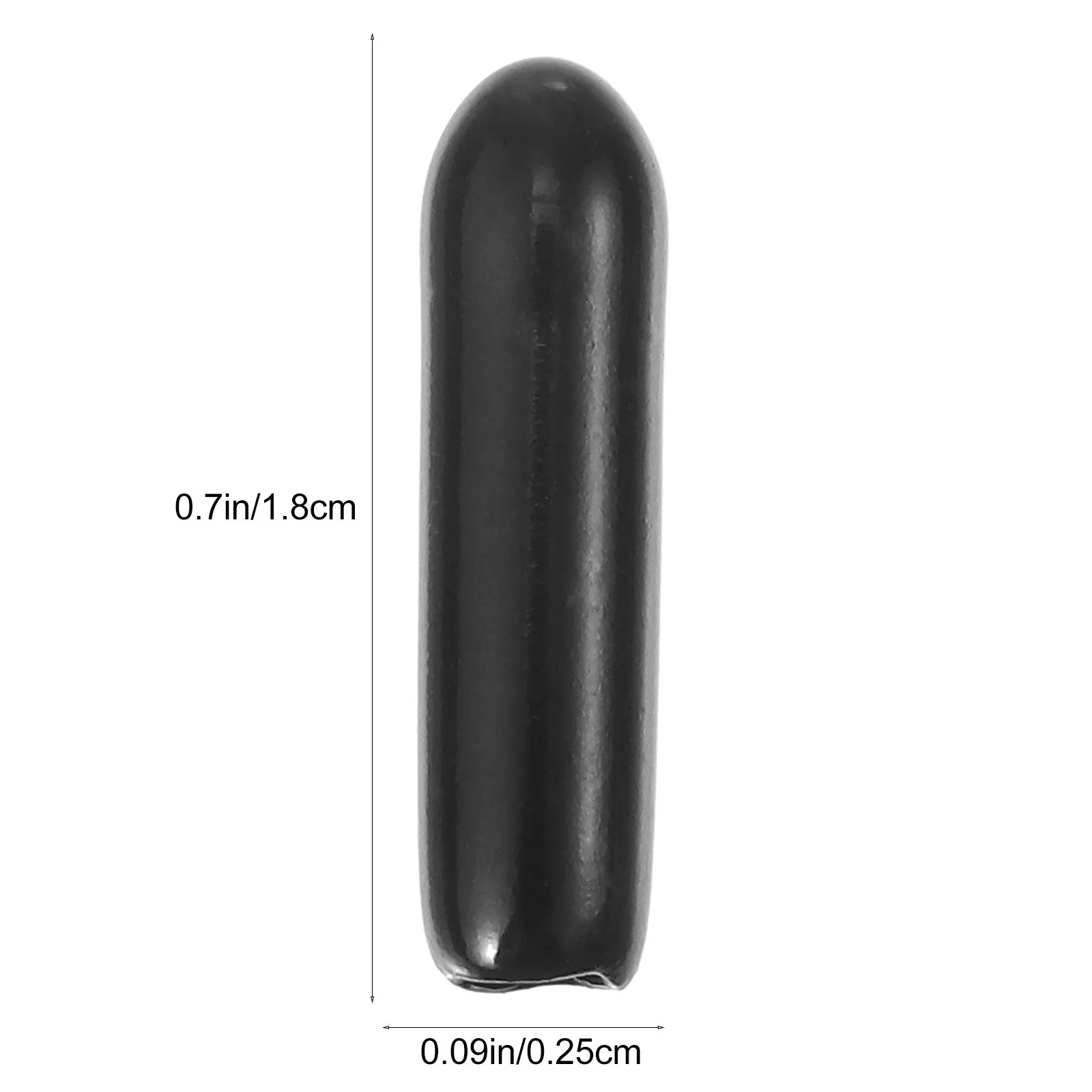 250Pcs Rubber Thread Protector Cover Black Tube End Caps for Screw Posts Tubing Tips Furniture Feet Protection