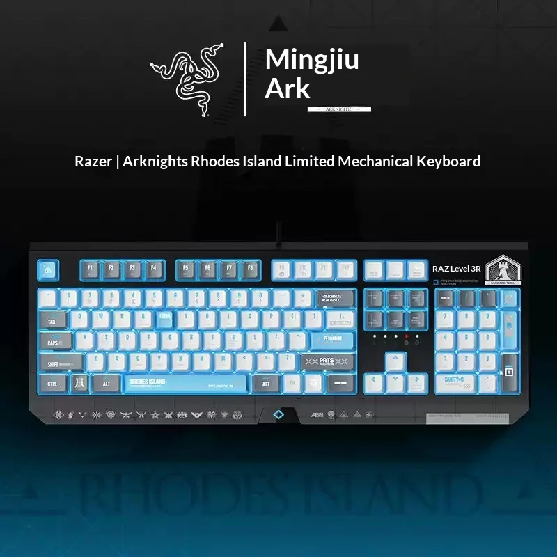 Razer Arknights Rhode Rhodes Island Gaming Keyboard Programmable Keys Computer Esports Games Wired Mechanical Keyboard Gift