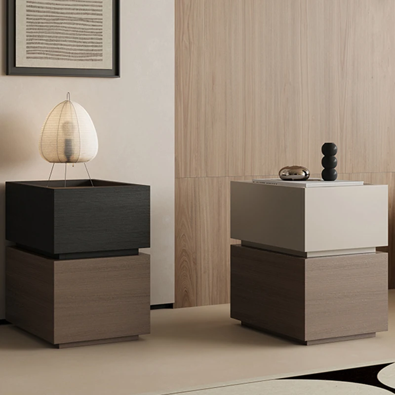 العصرية الضيقة طاولة السرير أدراج الخشب Librero خزائن التخزين ديكور السرير الجدول غرفة المعيشة Criado Mudo الأثاث العصري #4