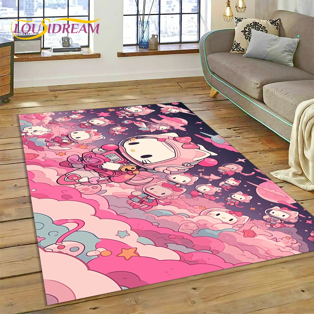 27 Style Cute Hello Kitty Cartoon Sanrio Carpet Rug for Home Living Room Bedroom Sofa Doormat Decor,kids Non-slip Floor Mat Girl