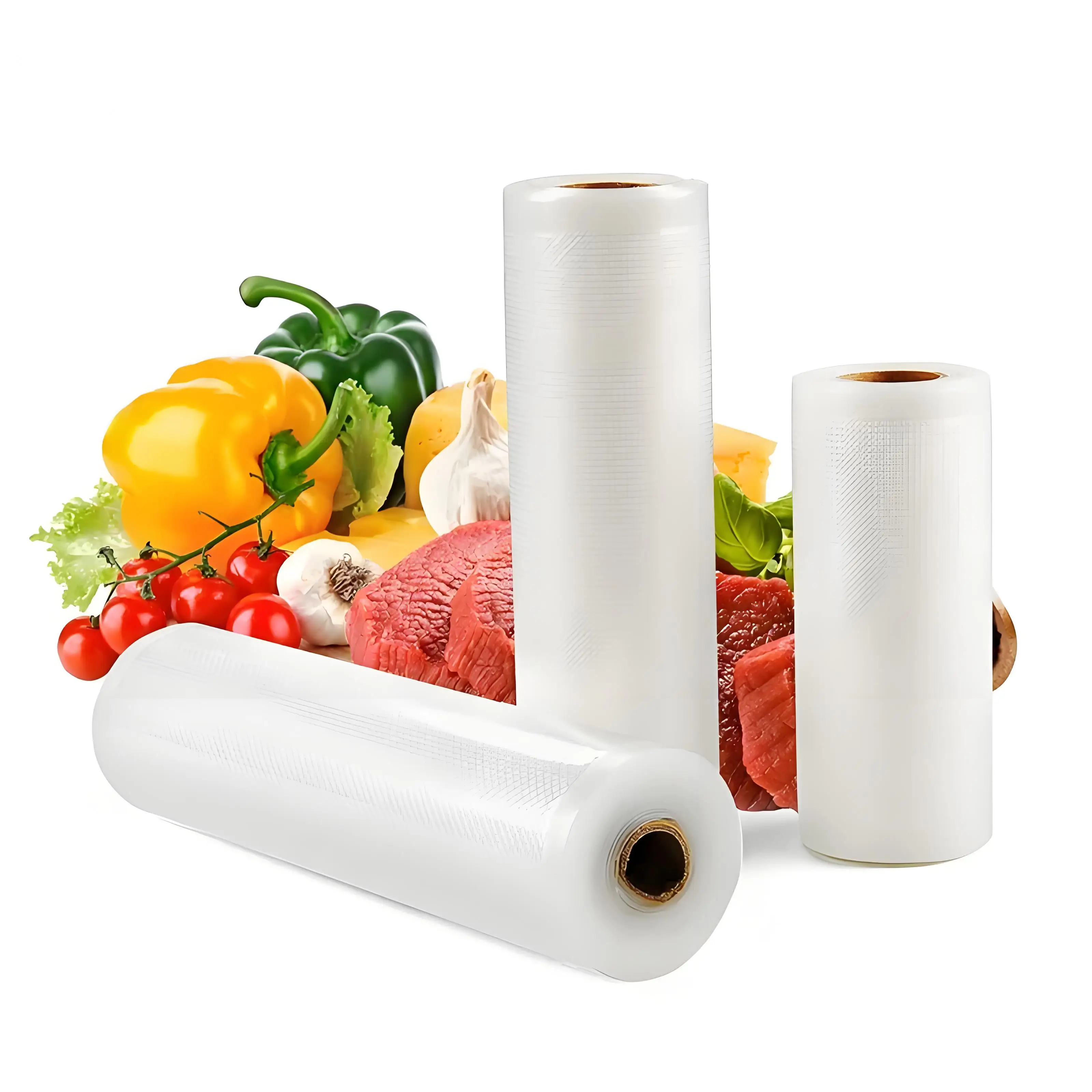 Vacuum Food Bags for Storage  vacuum sealer bags Bags For Food Vacuum BPA-Free VACUUM SEALER ROLLS FOOD SAVE BAGS