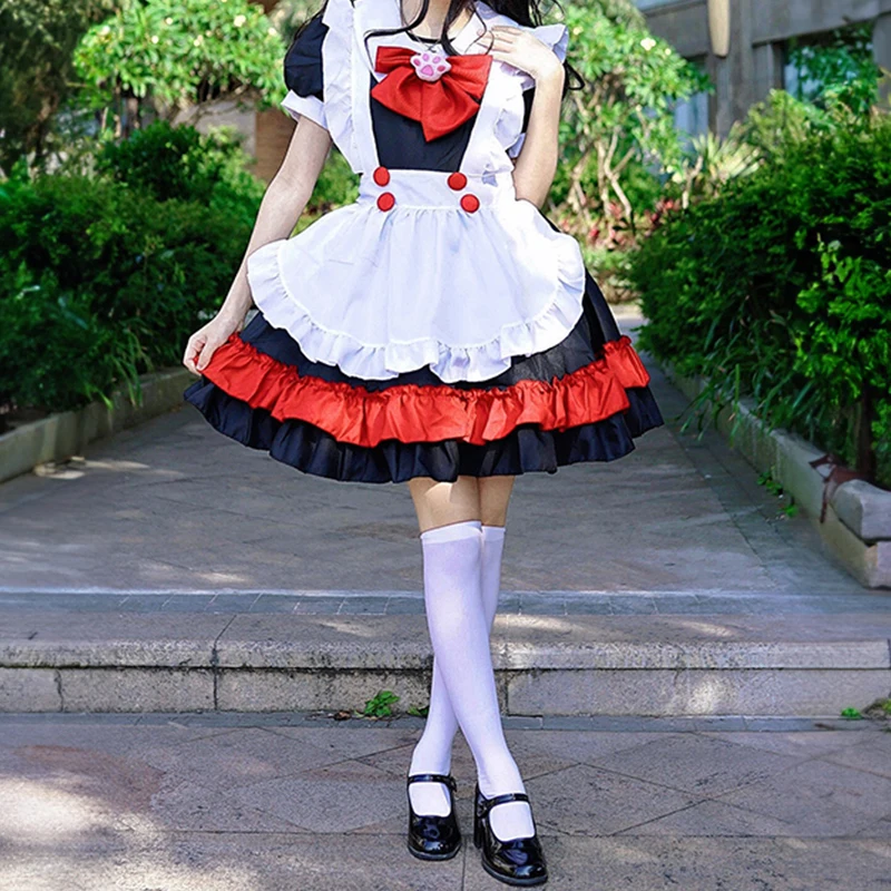 Diablo Academy Style Lolita Lolita COS Gothic Little Devil Witch Dress Japanese Fresh Sweet Black Red Maidservant