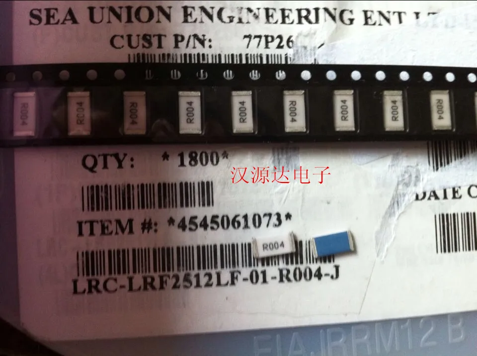 

50 шт./лот LRC-LRF2512LF-01-R004-J 2512 R004 0,004R 5% 2 Вт чипы электронные новые