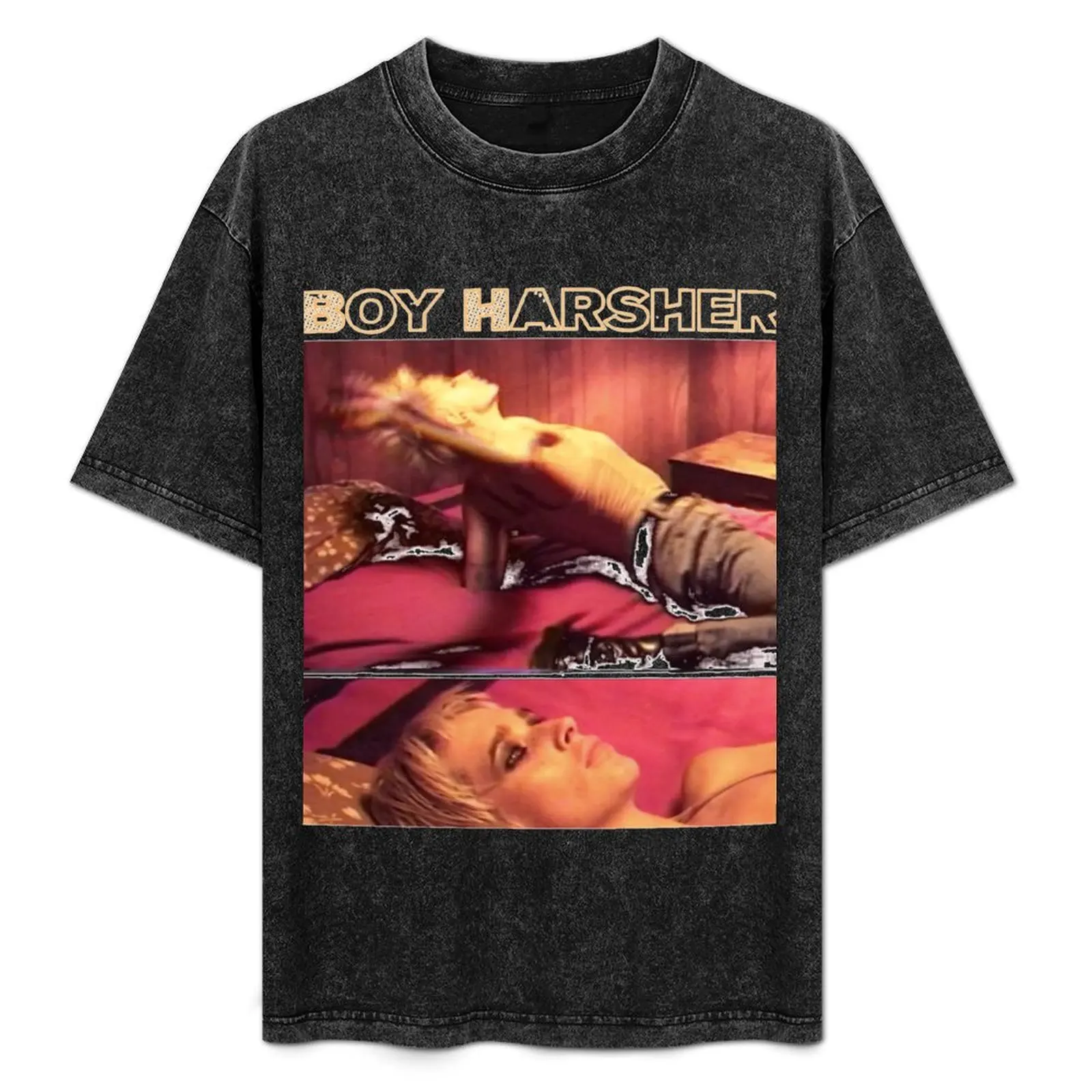 

BOY HARSHER NUDE CLUB T-Shirt Big Size Crew Neck T-Shirt