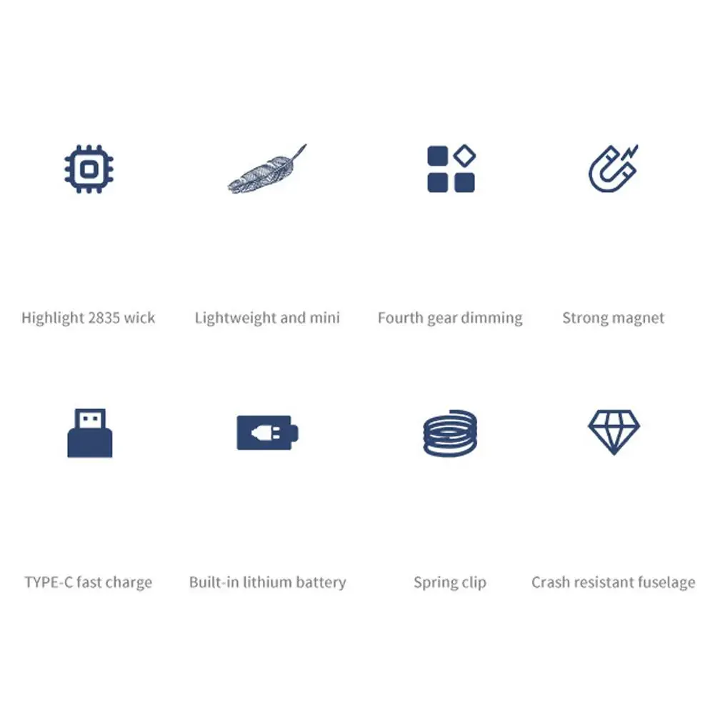 LED Mini Keychain Flashlight Work Light Intensity Portable And Student Dormitories Rechargeable J4F4