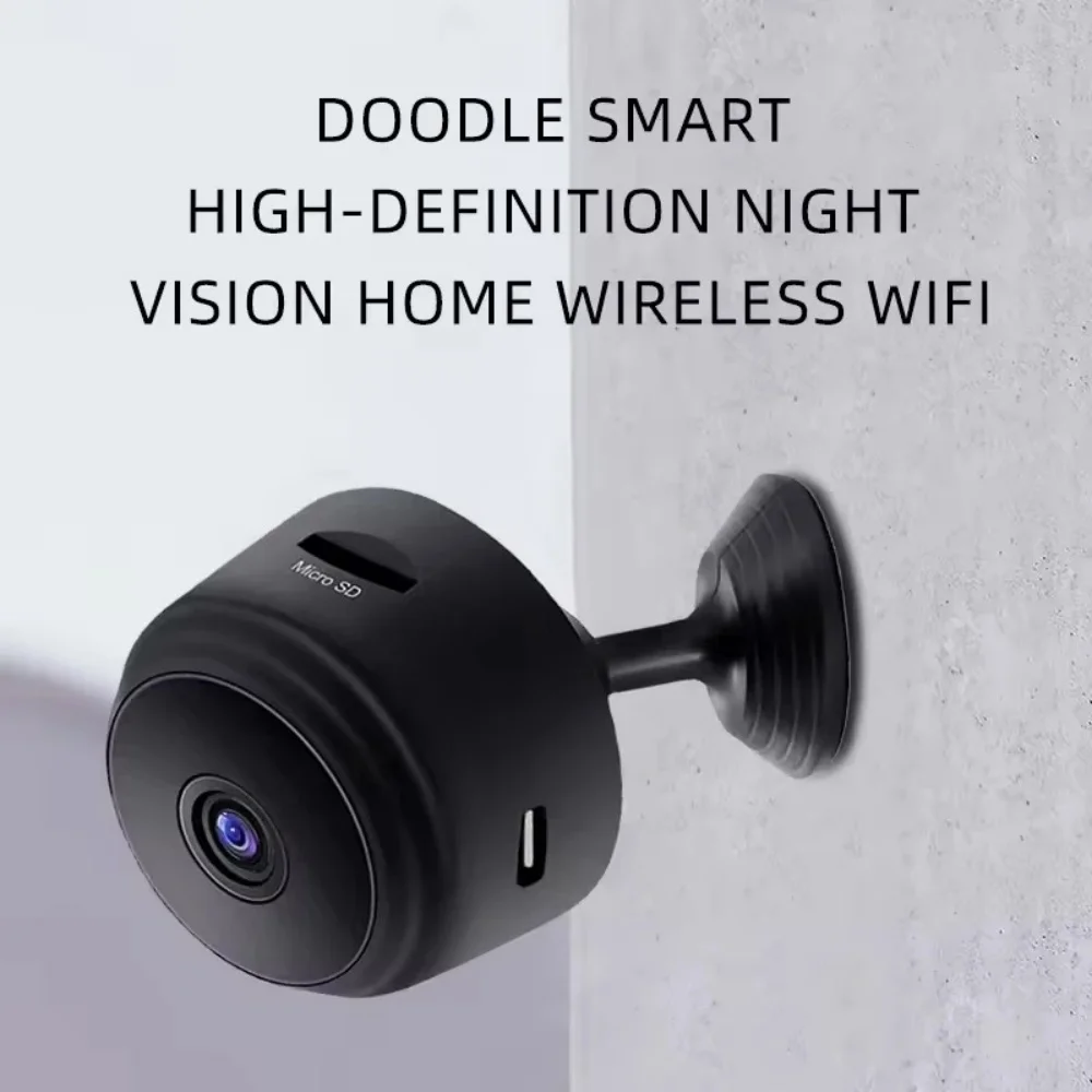 

Мини-камера видеонаблюдения HD 1080P с Wi-Fi, портативная, с ночным видением и датчиком движения, для умного дома, видеорегистратор для няни