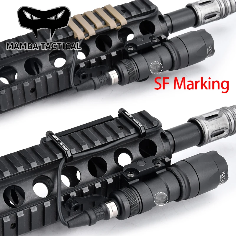 

Metal LED M300A SF Marking M600C Tactical Flashlight Tailswitch Card Slot Fit 20mm Picatinny Rail Hunting Lamp Airsoft Lighting