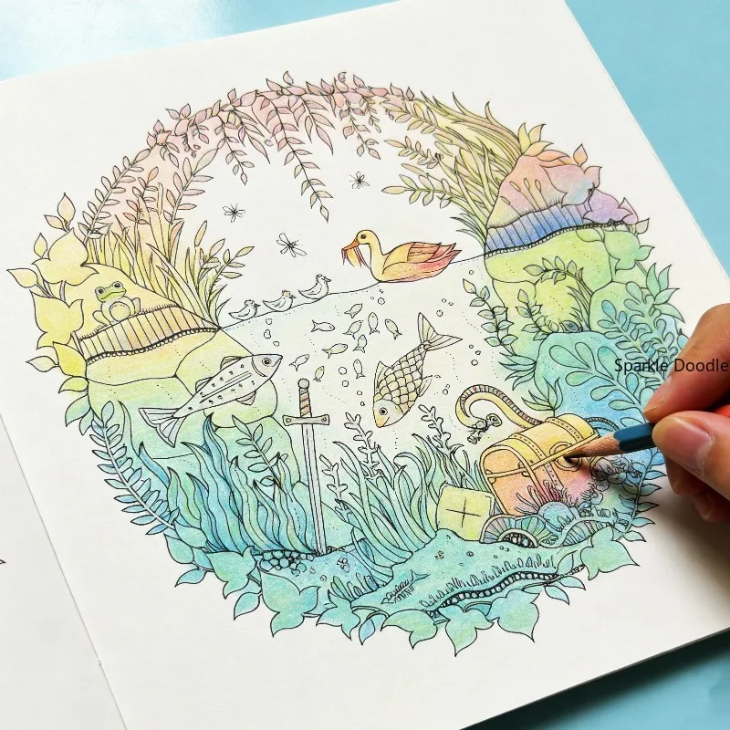 A Decompression Coloring Book for The Forest Series, 24 Pages of Different Coloring Patterns,and A Suitable Art Painting Gift