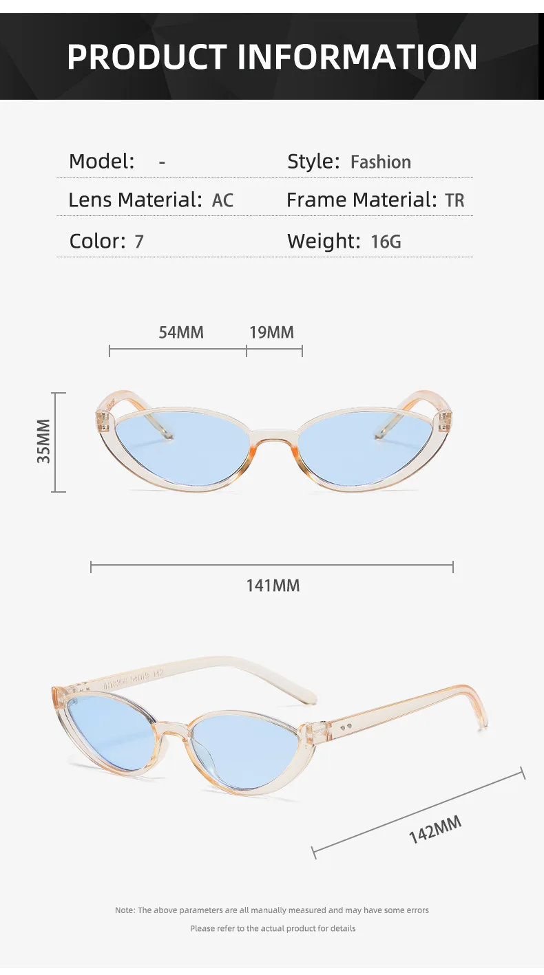 Vintage Dreieck Cat Eye Frauen Sonnenbrille Persönlichkeit PC Rahmen Harz Objektiv Reise Brillen Angeln Gläser Reiten Brille – Detail 4
