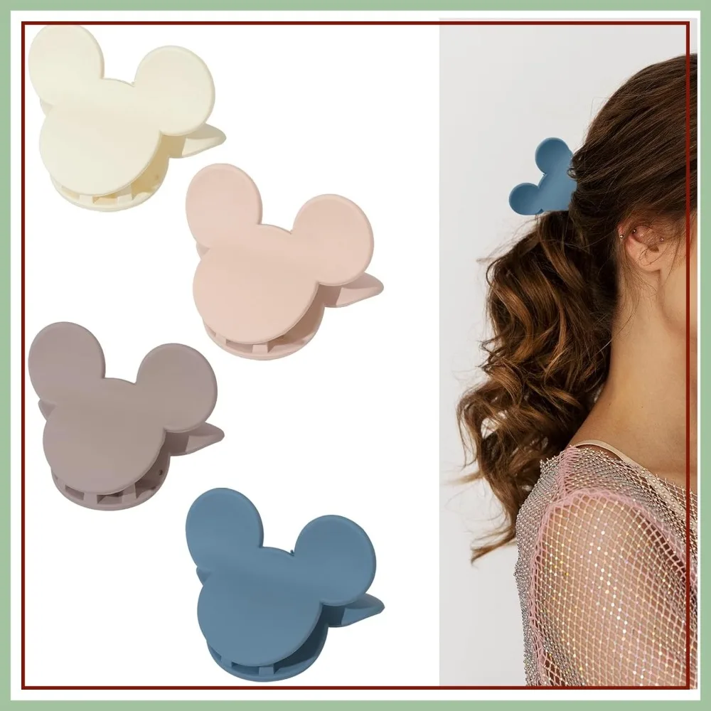4 Pcs Small Non-Slip Hair Claw Clips 2.5'' Matte Jaw Clips for Thin & Medium Hair Half Up Styles