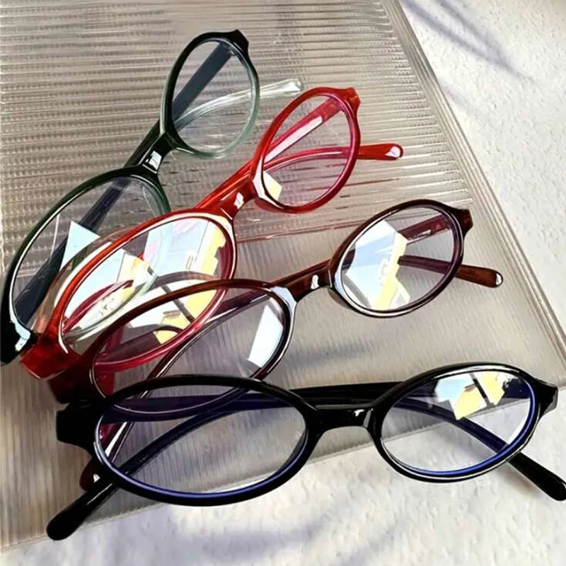 1/3 قطعة Y2K أسود أحمر إطار مربع نظارات النساء الرجعية مكافحة الضوء الأزرق Harajuku القراءة مشهد ييويرز الإناث نظارات 2025