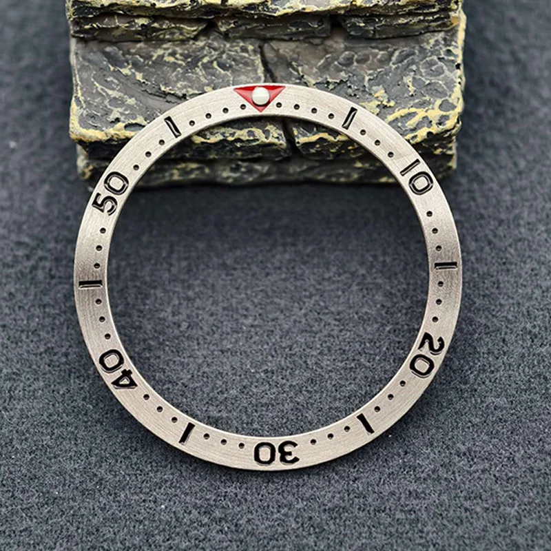 Mod 38mm Flat Metal SKX007 Watch Bezel Insert Ring Fits SKX007 SKX009 SRPD Watch Case NH36 NH35 Movement Men Watch Refit Parts