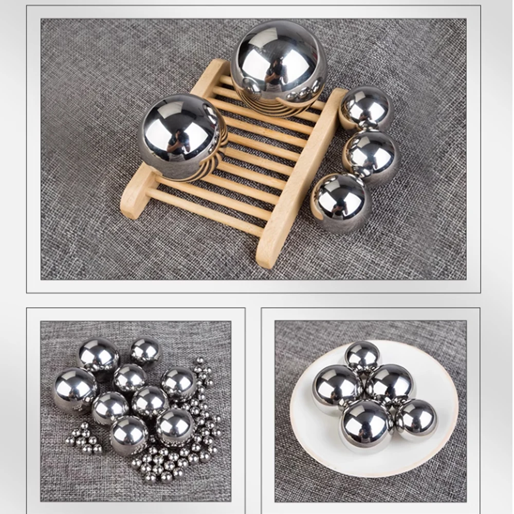 100-1000pcs 0.4/0.5/0.6/0.7/0.8/1/2.381mm-7mm 420 Stainless Steel Solid Ball Crimp Beads Anti-corrosion High Precision