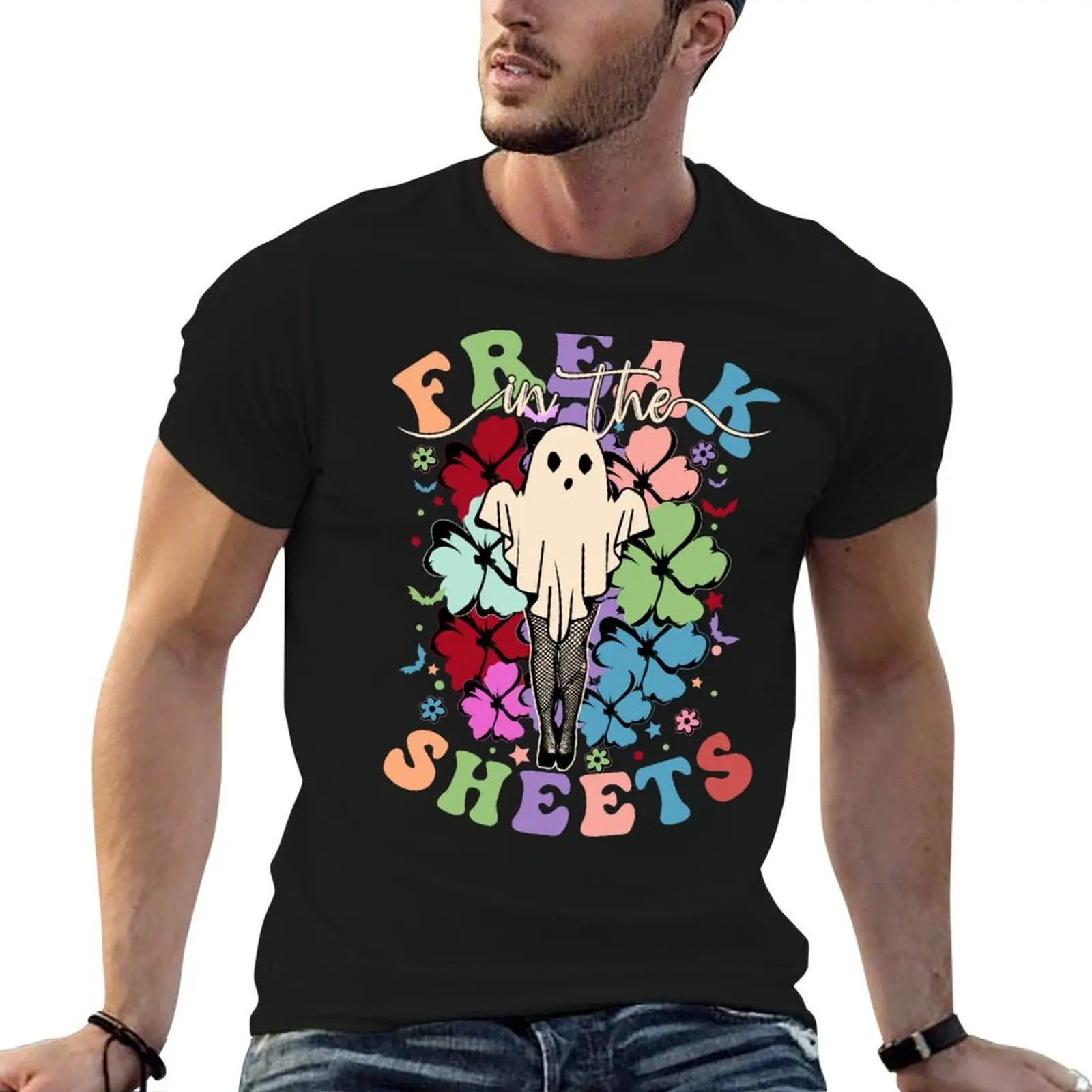 

Freak In The Sheets Vintage Funny Halloween T-Shirt t shirts for man graphic funny t shirts designer T-Shirt