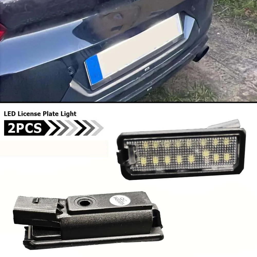 

For VW GTi Golf 4 5 6 7 MK4 MK5 MK6 MK7 Passat B7 CC EOS Scirocco Beetle LED Number License Plate Lights With Canbus 2PCS
