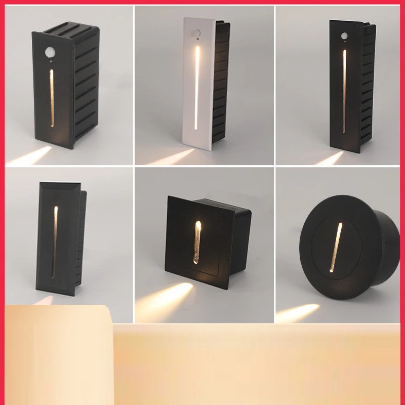 

Recessed Steps Ladder Staircase Bedroom Night Light IP65 Waterproof 220V12V Outdoor Garden 3W LED Stair Light Sidewalk Lighting