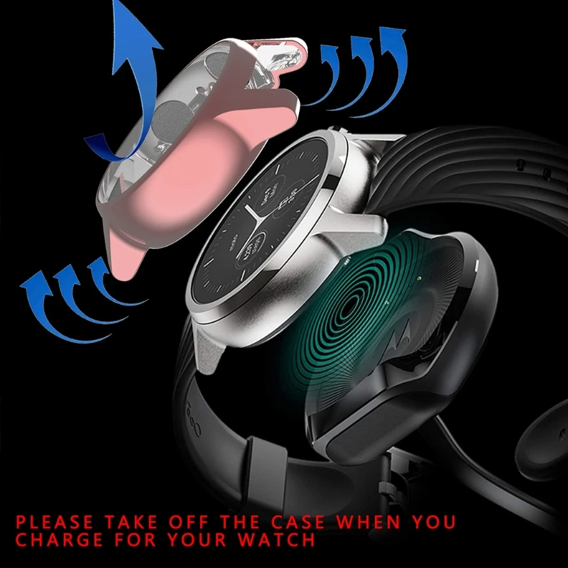 Screen Protector for Case for 360 3rd Gen Watch Full Coverage Thin TPU Plated Cover