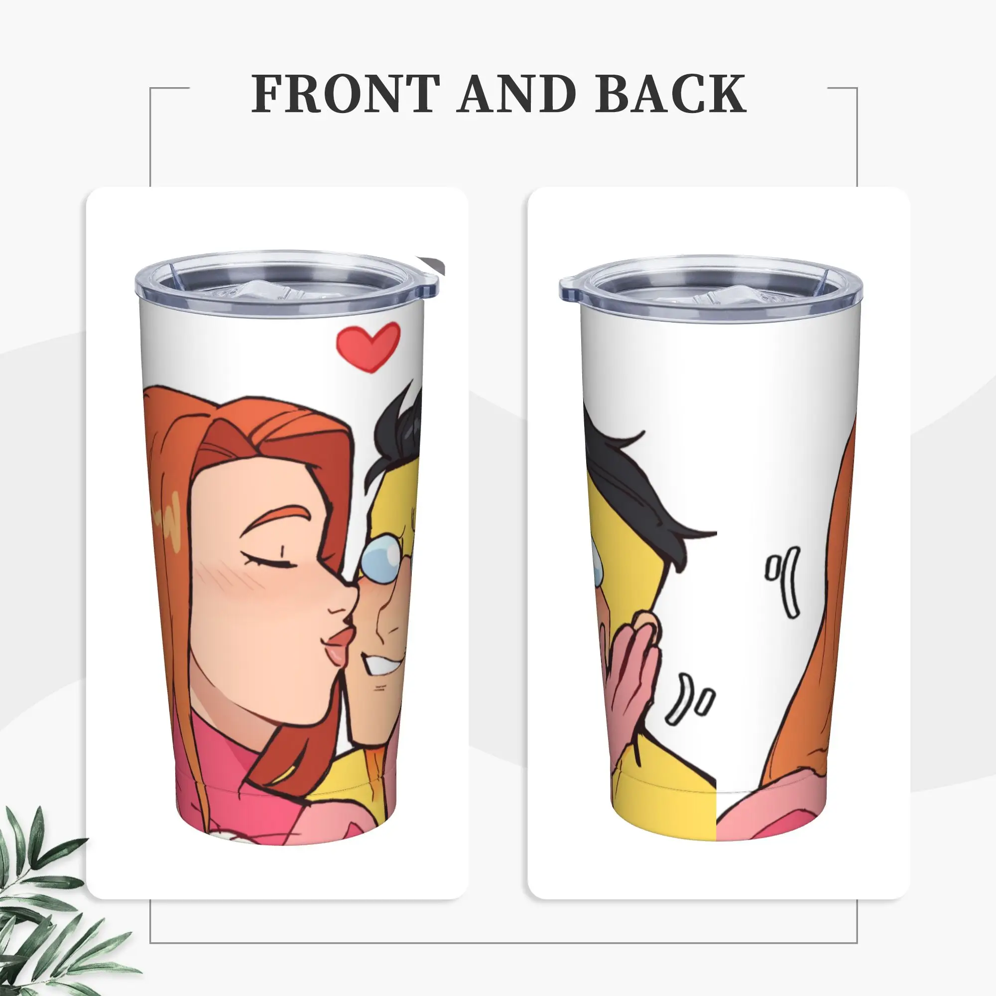 Stainless Steel Tumbler Anime Invincibles Car Mugs With Straws  Driving Cold Drink Water Bottle Insulated Thermal Mug