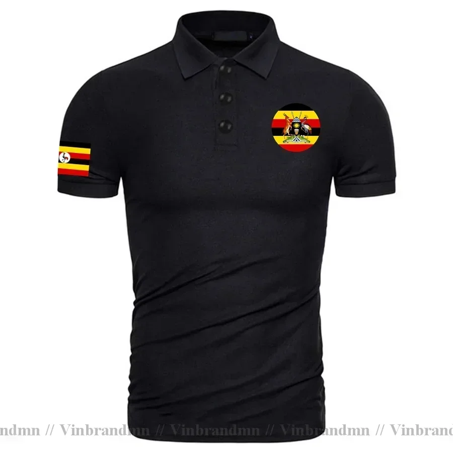 Uganda Ugandan Men Polo Shirts Fashion 2024 Jerseys Team Nation Cotton Polo Shirt Gyms Clothing Country Flags UGA Business Polos